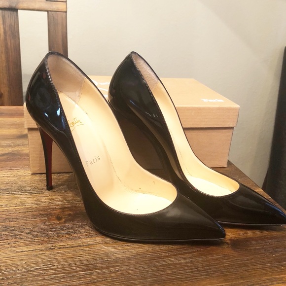 christian louboutin pigalle black patent pumps christian louboutin pigalle black patent pumps